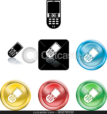 To use this stock image in your creative project, please select the size you need over to the right and click the "Add to Cart" button.
Your downloaded image will come with the Cutcaster watermark removed so don’t worry about the watermark you see on this page. mobile phone icon symbol stock vector clipart, Several versions of an icon symbol of a stylised mobile cell phone
by Christos Georghiou