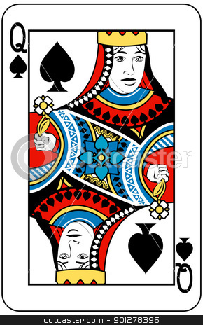 To use this stock image in your creative project, please select the size you need over to the right and click the "Add to Cart" button.
Your downloaded image will come with the Cutcaster watermark removed so don’t worry about the watermark you see on this page. queen of spades stock vector clipart, Queen of Spades playing card by Christos Georghiou