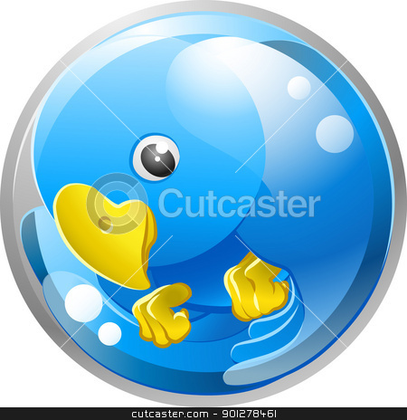 To use this stock image in your creative project, please select the size you need over to the right and click the "Add to Cart" button.
Your downloaded image will come with the Cutcaster watermark removed so don’t worry about the watermark you see on this page. Blue bird twitter ing icon stock vector clipart, A tweet ing twitter ing blue bird icon or symbol illustration by Christos Georghiou