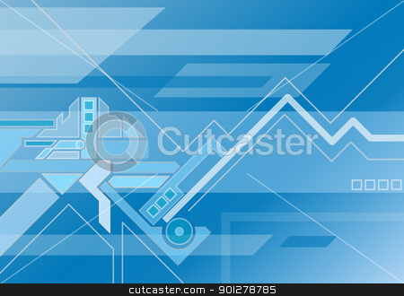 To use this stock image in your creative project, please select the size you need over to the right and click the "Add to Cart" button.
Your downloaded image will come with the Cutcaster watermark removed so don’t worry about the watermark you see on this page. abstract techno background stock vector clipart, Technological background by Christos Georghiou