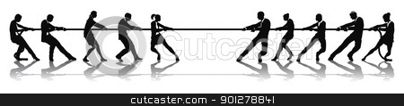 To use this stock image in your creative project, please select the size you need over to the right and click the "Add to Cart" button.
Your downloaded image will come with the Cutcaster watermark removed so don’t worry about the watermark you see on this page. Business people tug of war competition stock vector clipart, Business people tug of war competition concept. Business teams engaged in a rope pulling test contest. by Christos Georghiou