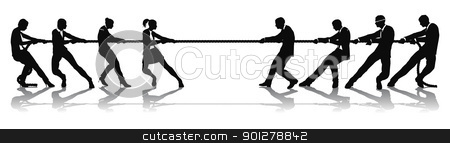 To use this stock image in your creative project, please select the size you need over to the right and click the "Add to Cart" button.
Your downloaded image will come with the Cutcaster watermark removed so don’t worry about the watermark you see on this page. Women versus men business tug of war competition stock vector clipart, Women versus men business tug of war competition concept. Could be related to battle of the sexes or wage equality issues. by Christos Georghiou
