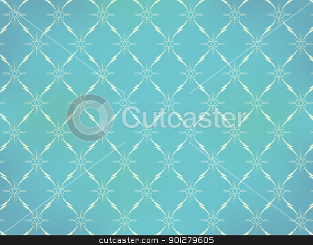 To use this stock image in your creative project, please select the size you need over to the right and click the "Add to Cart" button.
Your downloaded image will come with the Cutcaster watermark removed so don’t worry about the watermark you see on this page. Retro Wallpaper stock vector clipart, Vintage Wallpaper - Light Ornaments on Turquoise Blue Background by JAMDesign