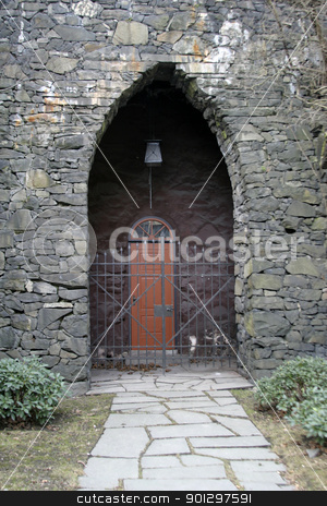 To use this stock image in your creative project, please select the size you need over to the right and click the "Add to Cart" button.
Your downloaded image will come with the Cutcaster watermark removed so don’t worry about the watermark you see on this page. Stone Doorway stock photo, stone architecture doorway by Tyler Olson
