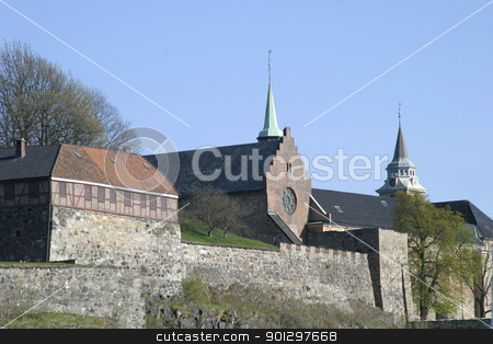 To use this stock image in your creative project, please select the size you need over to the right and click the "Add to Cart" button.
Your downloaded image will come with the Cutcaster watermark removed so don’t worry about the watermark you see on this page. Akershus Festning stock photo, The fortress in Oslo Norway by Tyler Olson