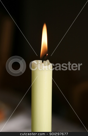 To use this stock image in your creative project, please select the size you need over to the right and click the "Add to Cart" button.
Your downloaded image will come with the Cutcaster watermark removed so don’t worry about the watermark you see on this page. Burning Candle stock photo, white burning candle by Tyler Olson