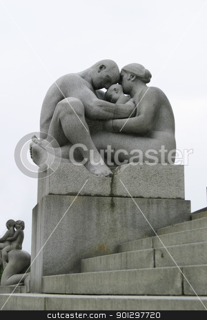 To use this stock image in your creative project, please select the size you need over to the right and click the "Add to Cart" button.
Your downloaded image will come with the Cutcaster watermark removed so don’t worry about the watermark you see on this page. Couple with Child Sculpture stock photo, Sculpture of a couple with child at Vigeland Sculpture Park, Oslo Norway. (Frognerparken) by Tyler Olson