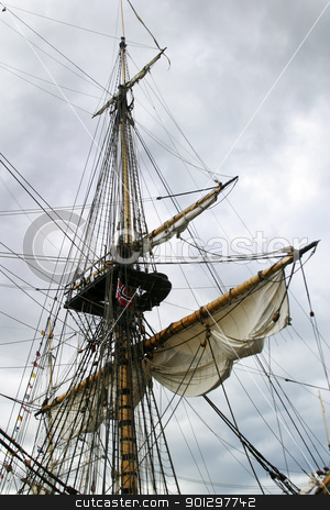 To use this stock image in your creative project, please select the size you need over to the right and click the "Add to Cart" button.
Your downloaded image will come with the Cutcaster watermark removed so don’t worry about the watermark you see on this page. Tall Ship stock photo, Tall Ship at dock in akerbrygge, Oslo Norway. by Tyler Olson