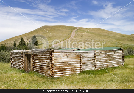 To use this stock image in your creative project, please select the size you need over to the right and click the "Add to Cart" button.
Your downloaded image will come with the Cutcaster watermark removed so don’t worry about the watermark you see on this page. Trading Post stock photo, Trading post at the Cypress Hills Provincial Park by Tyler Olson