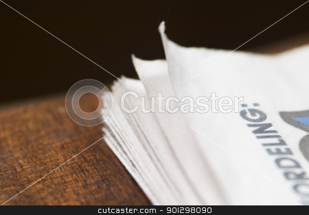 To use this stock image in your creative project, please select the size you need over to the right and click the "Add to Cart" button.
Your downloaded image will come with the Cutcaster watermark removed so don’t worry about the watermark you see on this page. Newspaper Abstract stock photo, A small abstract detail image of a newspaper. by Tyler Olson