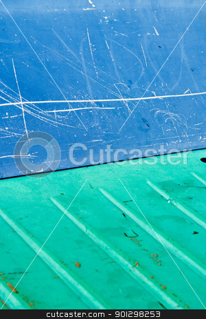 To use this stock image in your creative project, please select the size you need over to the right and click the "Add to Cart" button.
Your downloaded image will come with the Cutcaster watermark removed so don’t worry about the watermark you see on this page. Plastic Abstract stock photo, A blue and green plastic subway seat background texture image. by Tyler Olson