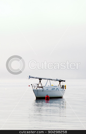 To use this stock image in your creative project, please select the size you need over to the right and click the "Add to Cart" button.
Your downloaded image will come with the Cutcaster watermark removed so don’t worry about the watermark you see on this page. Sail Boat in Fog stock photo, A sail boat in the Oslo Fjord on a foggy day. by Tyler Olson