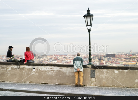 To use this stock image in your creative project, please select the size you need over to the right and click the "Add to Cart" button.
Your downloaded image will come with the Cutcaster watermark removed so don’t worry about the watermark you see on this page. Prague Cityscape stock photo, Prague, Czech Republic cityscape seen from the Prague castle. by Tyler Olson