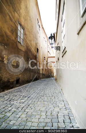 To use this stock image in your creative project, please select the size you need over to the right and click the "Add to Cart" button.
Your downloaded image will come with the Cutcaster watermark removed so don’t worry about the watermark you see on this page. Small Street - Prague stock photo, A small skinny moody street detail in the old town area of Prague, Czech Republic. by Tyler Olson