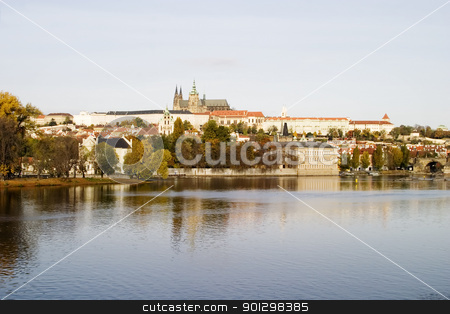 To use this stock image in your creative project, please select the size you need over to the right and click the "Add to Cart" button.
Your downloaded image will come with the Cutcaster watermark removed so don’t worry about the watermark you see on this page. Prague Castle and River stock photo, The Prague castle over looking the river, Czech Republic by Tyler Olson