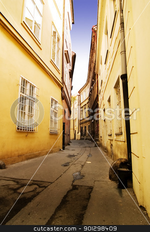 To use this stock image in your creative project, please select the size you need over to the right and click the "Add to Cart" button.
Your downloaded image will come with the Cutcaster watermark removed so don’t worry about the watermark you see on this page. Quaint Street Prague stock photo, A quaint tiny alley (retezova) in Prague, Czech Republic by Tyler Olson