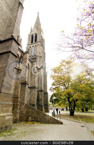 To use this stock image in your creative project, please select the size you need over to the right and click the "Add to Cart" button.
Your downloaded image will come with the Cutcaster watermark removed so don’t worry about the watermark you see on this page. Miru Church stock photo, Church at the Namesti Miru Square Vinohrady Prague Czech Republic in late October. by Tyler Olson
