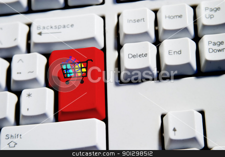 To use this stock image in your creative project, please select the size you need over to the right and click the "Add to Cart" button.
Your downloaded image will come with the Cutcaster watermark removed so don’t worry about the watermark you see on this page. Shopping Cart w Presents stock photo, Shopping cart filled with presents on a computer keyboard. by Tyler Olson