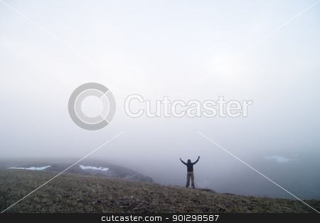 To use this stock image in your creative project, please select the size you need over to the right and click the "Add to Cart" button.
Your downloaded image will come with the Cutcaster watermark removed so don’t worry about the watermark you see on this page. Happy stock photo, Happy jumping on the edge of a hill. by Tyler Olson