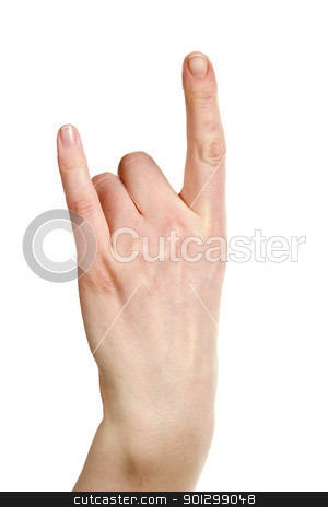 To use this stock image in your creative project, please select the size you need over to the right and click the "Add to Cart" button.
Your downloaded image will come with the Cutcaster watermark removed so don’t worry about the watermark you see on this page. Pointer and Pinky stock photo, A hand with the pointer and pinky finger in the air. by Tyler Olson