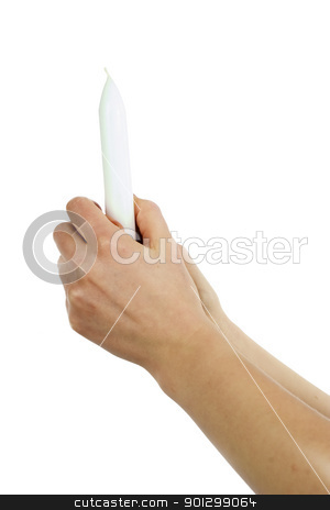 To use this stock image in your creative project, please select the size you need over to the right and click the "Add to Cart" button.
Your downloaded image will come with the Cutcaster watermark removed so don’t worry about the watermark you see on this page. Holding Candle stock photo, A female hand holding a candle with praying hands. Isolated on white with clip mask. by Tyler Olson