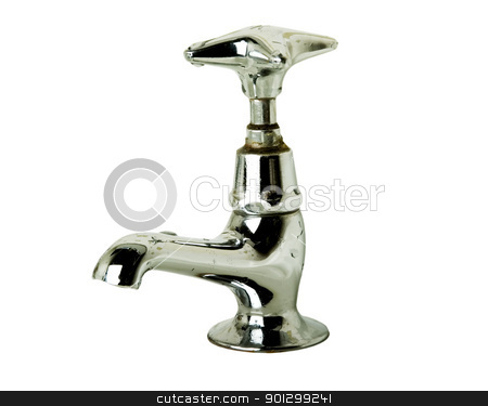 To use this stock image in your creative project, please select the size you need over to the right and click the "Add to Cart" button.
Your downloaded image will come with the Cutcaster watermark removed so don’t worry about the watermark you see on this page. Retro Tap stock photo, A retro bathroom sink tap isolated on white with clipping path. by Tyler Olson