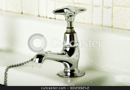 To use this stock image in your creative project, please select the size you need over to the right and click the "Add to Cart" button.
Your downloaded image will come with the Cutcaster watermark removed so don’t worry about the watermark you see on this page. Retro Tap stock photo, A retro bathroom sink tap. by Tyler Olson