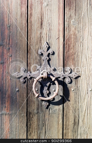 To use this stock image in your creative project, please select the size you need over to the right and click the "Add to Cart" button.
Your downloaded image will come with the Cutcaster watermark removed so don’t worry about the watermark you see on this page. Door Handle stock photo, An old door handle background texture. by Tyler Olson