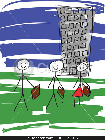 To use this stock image in your creative project, please select the size you need over to the right and click the "Add to Cart" button.
Your downloaded image will come with the Cutcaster watermark removed so don’t worry about the watermark you see on this page. Business Team stock photo, A vector image of a child like drawing of a business team. by Tyler Olson
