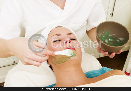 To use this stock image in your creative project, please select the size you need over to the right and click the "Add to Cart" button.
Your downloaded image will come with the Cutcaster watermark removed so don’t worry about the watermark you see on this page. Aloe Vera Facial stock photo, Aloe Vera facial preparation at a beauty spa. by Tyler Olson