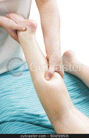 To use this stock image in your creative project, please select the size you need over to the right and click the "Add to Cart" button.
Your downloaded image will come with the Cutcaster watermark removed so don’t worry about the watermark you see on this page. Leg Massage Detail stock photo, A detail image of a female leg being massaged. by Tyler Olson