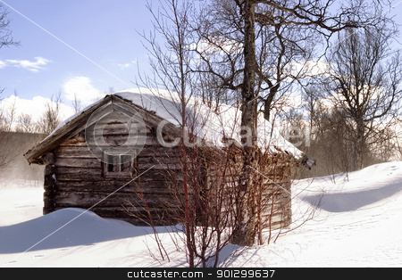 To use this stock image in your creative project, please select the size you need over to the right and click the "Add to Cart" button.
Your downloaded image will come with the Cutcaster watermark removed so don’t worry about the watermark you see on this page. Winter Cabin stock photo, A winter cabin in winter scene by Tyler Olson