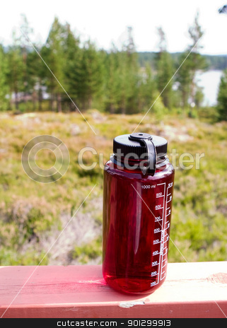 To use this stock image in your creative project, please select the size you need over to the right and click the "Add to Cart" button.
Your downloaded image will come with the Cutcaster watermark removed so don’t worry about the watermark you see on this page. Water bottle stock photo, A red water bottle outdoors in nature by Tyler Olson