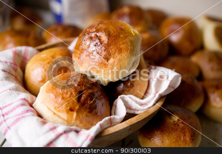 To use this stock image in your creative project, please select the size you need over to the right and click the "Add to Cart" button.
Your downloaded image will come with the Cutcaster watermark removed so don’t worry about the watermark you see on this page. Hot Cross Buns stock photo, Close up detail of freshly baked hot cross buns. by Tyler Olson