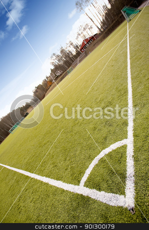 To use this stock image in your creative project, please select the size you need over to the right and click the "Add to Cart" button.
Your downloaded image will come with the Cutcaster watermark removed so don’t worry about the watermark you see on this page. Football Corner stock photo, Throw in corner of a football field by Tyler Olson