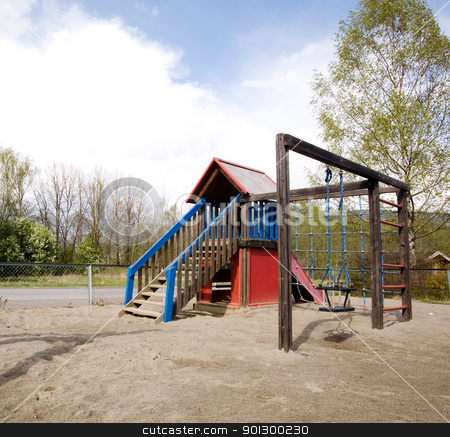 To use this stock image in your creative project, please select the size you need over to the right and click the "Add to Cart" button.
Your downloaded image will come with the Cutcaster watermark removed so don’t worry about the watermark you see on this page. Playground Detail stock photo, A typical playground with sand on the ground by Tyler Olson