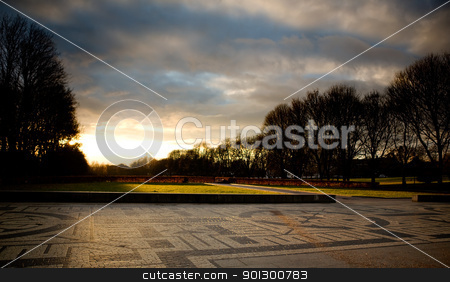To use this stock image in your creative project, please select the size you need over to the right and click the "Add to Cart" button.
Your downloaded image will come with the Cutcaster watermark removed so don’t worry about the watermark you see on this page. Urban Park Storm stock photo, Vigeland park in Oslo Norway during sunset by Tyler Olson