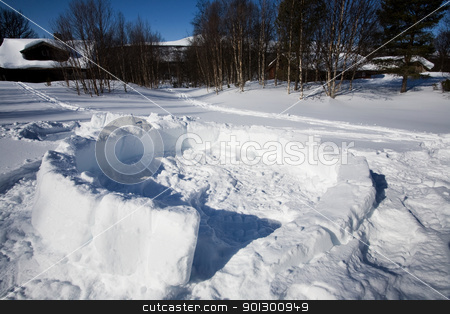 To use this stock image in your creative project, please select the size you need over to the right and click the "Add to Cart" button.
Your downloaded image will come with the Cutcaster watermark removed so don’t worry about the watermark you see on this page. Igloo Building Detail stock photo, A half built igloo by Tyler Olson
