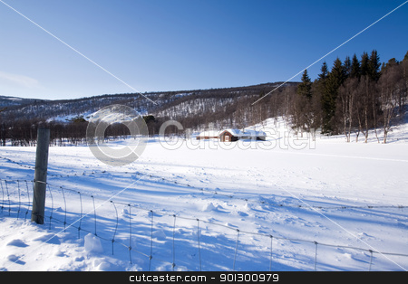To use this stock image in your creative project, please select the size you need over to the right and click the "Add to Cart" button.
Your downloaded image will come with the Cutcaster watermark removed so don’t worry about the watermark you see on this page. Winter Mountain Cabin stock photo, A cabin in the mountains on a winter landscape by Tyler Olson