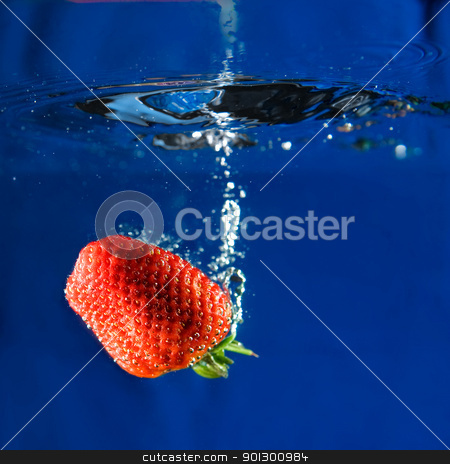 To use this stock image in your creative project, please select the size you need over to the right and click the "Add to Cart" button.
Your downloaded image will come with the Cutcaster watermark removed so don’t worry about the watermark you see on this page. Fresh Strawberry stock photo, A fresh strawberry dropping in water. by Tyler Olson