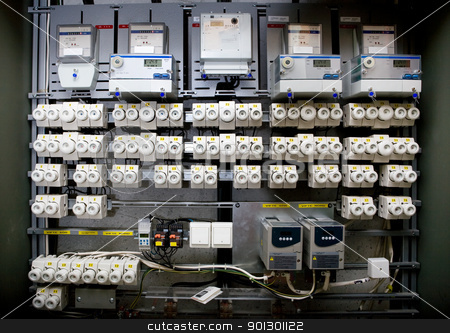 To use this stock image in your creative project, please select the size you need over to the right and click the "Add to Cart" button.
Your downloaded image will come with the Cutcaster watermark removed so don’t worry about the watermark you see on this page. Industrial Breaker Box stock photo, A breaker box for an apartment by Tyler Olson
