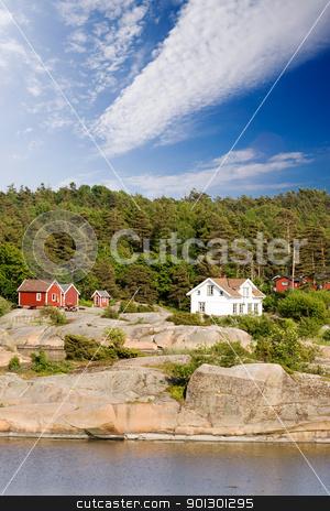 To use this stock image in your creative project, please select the size you need over to the right and click the "Add to Cart" button.
Your downloaded image will come with the Cutcaster watermark removed so don’t worry about the watermark you see on this page. Norway stock photo, A typical house on the coast of norway by Tyler Olson