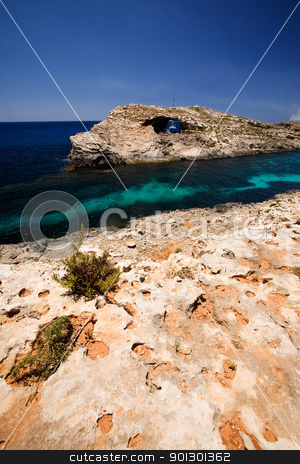 To use this stock image in your creative project, please select the size you need over to the right and click the "Add to Cart" button.
Your downloaded image will come with the Cutcaster watermark removed so don’t worry about the watermark you see on this page. Gozo Blue Lagoon stock photo, Island Paradise on Comino in malta - the blue lagoon by Tyler Olson