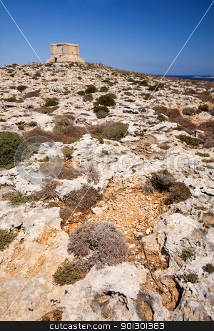 To use this stock image in your creative project, please select the size you need over to the right and click the "Add to Cart" button.
Your downloaded image will come with the Cutcaster watermark removed so don’t worry about the watermark you see on this page. Saint Marija's Tower stock photo, St marija tower on comino island, Malta by Tyler Olson