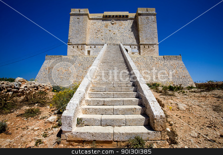 To use this stock image in your creative project, please select the size you need over to the right and click the "Add to Cart" button.
Your downloaded image will come with the Cutcaster watermark removed so don’t worry about the watermark you see on this page. Saint Marija's Tower stock photo, St marija tower on comino island, Malta by Tyler Olson