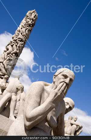 To use this stock image in your creative project, please select the size you need over to the right and click the "Add to Cart" button.
Your downloaded image will come with the Cutcaster watermark removed so don’t worry about the watermark you see on this page. Sculpture Park Oslo stock photo, Sculpture park in Oslo Norway a popular tourist attraction by Tyler Olson