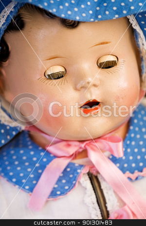 To use this stock image in your creative project, please select the size you need over to the right and click the "Add to Cart" button.
Your downloaded image will come with the Cutcaster watermark removed so don’t worry about the watermark you see on this page. Doll Detail stock photo, A close up of a doll face - focus on the eyes by Tyler Olson