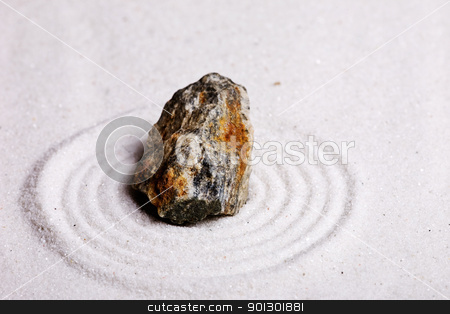 To use this stock image in your creative project, please select the size you need over to the right and click the "Add to Cart" button.
Your downloaded image will come with the Cutcaster watermark removed so don’t worry about the watermark you see on this page. Zen Rock Garden stock photo, A zen rock garden background with white sand. by Tyler Olson