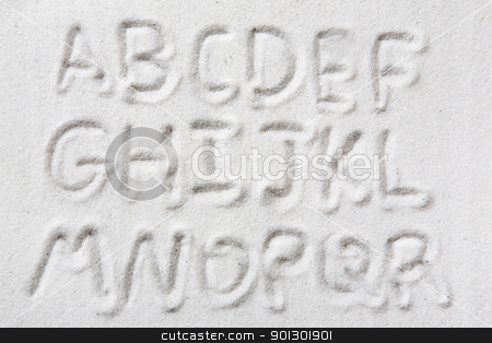 To use this stock image in your creative project, please select the size you need over to the right and click the "Add to Cart" button.
Your downloaded image will come with the Cutcaster watermark removed so don’t worry about the watermark you see on this page. Sand Alphabet stock photo, First half of an upper case alphabet written in sand - a designers tool by Tyler Olson