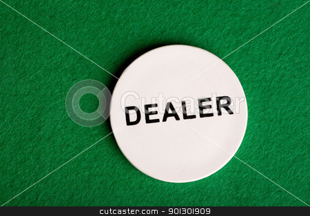 To use this stock image in your creative project, please select the size you need over to the right and click the "Add to Cart" button.
Your downloaded image will come with the Cutcaster watermark removed so don’t worry about the watermark you see on this page. Dealer Chip stock photo, A dealer chip, part of a home poker game by Tyler Olson